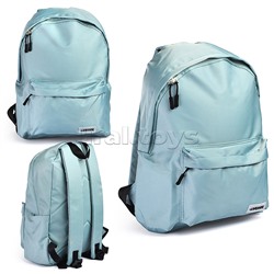 Рюкзак "Color Balance" подростковый 40x29x17 см (14 л) 250 г, нейлон, подклад, 1 отделение на молнии, 1 передний карман, аппликация из каучука, бирюзовый