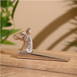 Стоппер дверной «Конь», 15×3.5×9 см, алюминий