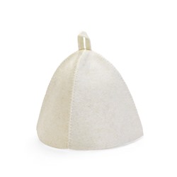 Шапка для бани и сауны, с принтом «С Новым Годом», полиэфир 70%, шерсть 30%, серая, «Банная забава»