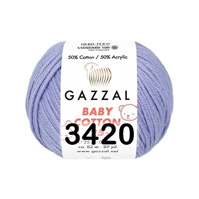Пряжа Gazzal Baby Cotton 25