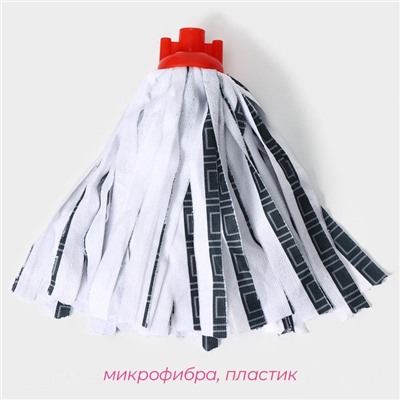 Насадка для швабры ленточная Доляна «Полоски», микрофибра, 30×8×8 см, МИКС