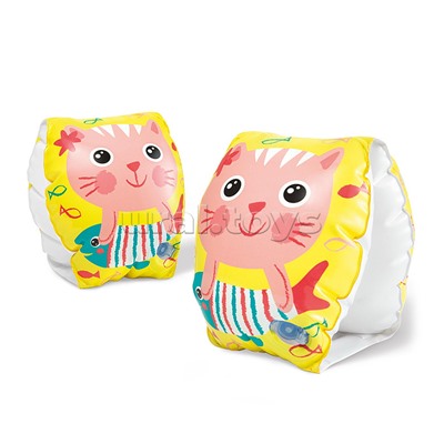 Нарукавники 20х15см "Котенок" 3-6 лет, 56665EU INTEX