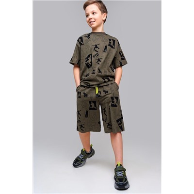 Комплект трикотажный для мальчиков: фуфайка (футболка), шорты PLAYTODAY, 1122539