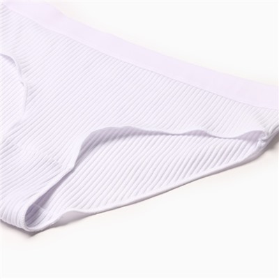 Трусы женские слипы MINAKU в рубчик, размер 40-42, белые