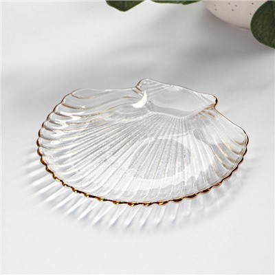 Блюдо сервировочное Magistro «Ракушка», 14×13.5×1.5 см, фигурное