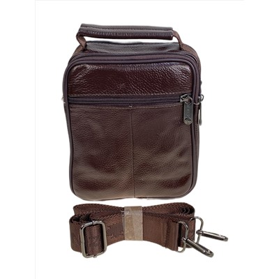 Сумка мужская из натуральной кожи, цвет коричневый