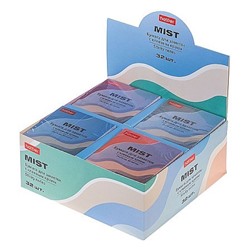 Бумага для заметок с клеевым краем 75х75 мм 80 листов "МИСТ" 090334 асс. в карт. Дисплей-витрине Хатбер