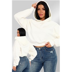 33523 Толстовка с капюшоном (Молочный)