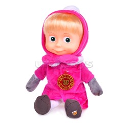 Мягкая игрушка "Маша" 29см. "Маша и Медведь" в зимней одежде (пласт. лицо)