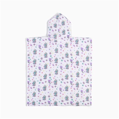 Полотенце - пончо детское муслиновое LoveLife «Единорог», хлопок 100%