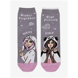 Классические CONTE ELEGANT HAPPY (3 пары в коробке) Хлопковые носки