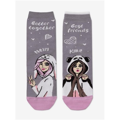 Классические CONTE ELEGANT HAPPY (3 пары в коробке) Хлопковые носки