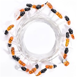 Садовая гирлянда на солнечной батарее «Пчёлки» Uniel, IP44, 3.8 м, теплый белый