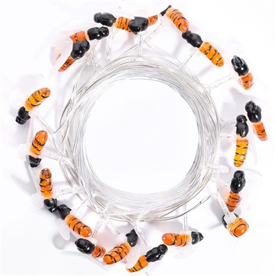 Садовая гирлянда на солнечной батарее «Пчёлки» Uniel, IP44, 3.8 м, теплый белый