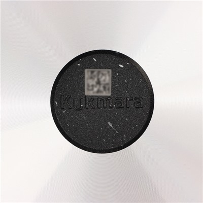Сковорода KUKMARA, d=24 см, съёмная ручка, стеклянная крышка, антипригарное покрытие, алюминий, чёрная