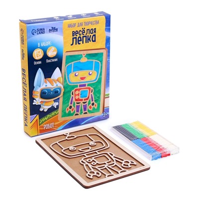 Пластилиновые картинки «Робот», 21×15 см