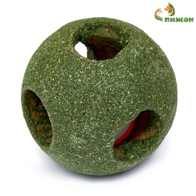 Игрушка для кошек из прессованной кошачьей мяты «Двойная радость», 8 см