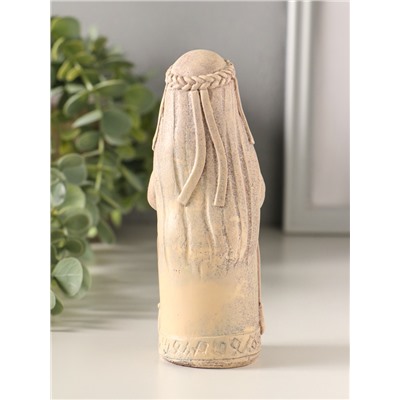 Фигурка - оберег «Берегиня денежная», 13×5 см, бежевый с эффектом состаривания, гипс
