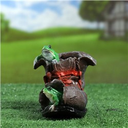 Декоративное кашпо «Ботинок с лягушками», 15×24 см