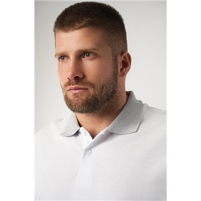 Мужской базовый лонгслив-поло Happyfox