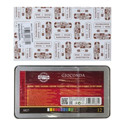 Пастель сухая в карандаше Koh-I-Noor Soft GIOCONDA 8827, набор 12 цветов