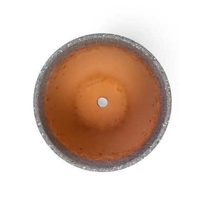 Горшок для цветов «Пряности», 1.6 л, d=15.5 см, h=12.5 см, керамический, с поддоном, серый