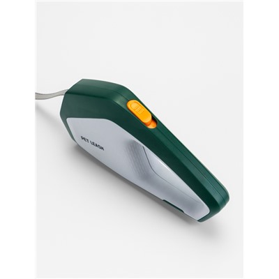 Рулетка - поводок для собак, лента 3 метра, белая/зелёная