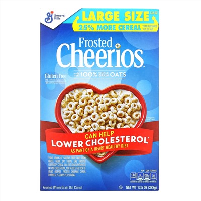 General Mills, Frosted Cheerios, Gluten Free, 13.5 oz (382 g)