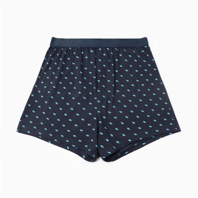 Трусы мужские шорты, цвет лисы/тёмно-синий, р-р 48 (M)