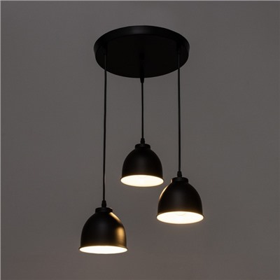 Светильник «Ласер» 3хЕ27 40 Вт черный 30×30×10-110 см