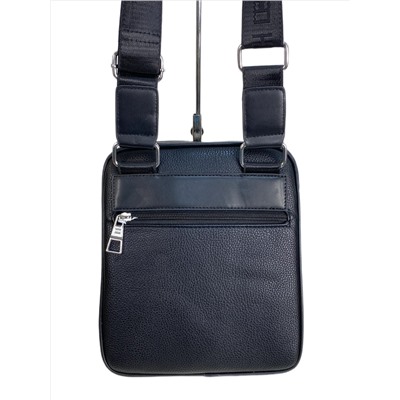 Сумка мужская из искусственной кожи, цвет черный