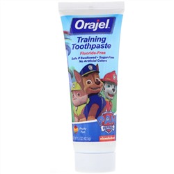 Orajel, Paw Patrol Training, зубная паста, не содержит фториды, фруктовый вкус, 1,5 унц. (42,5 г)