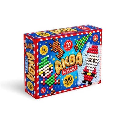 Аквамозаика "Новый год" 4 фигурки, 310 эл