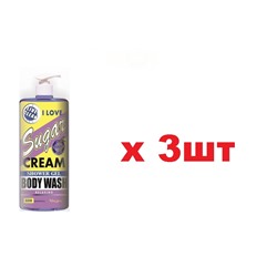Magrav 136/2 Гель для душа Sugar cream 600мл 3шт
