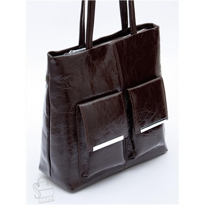 Сумка женская кожаная 0929CY coffee Polina&Eiterou