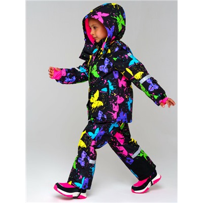 Комплект текстильный с полиуретановым покрытием для девочек: куртка, полукомбинезон