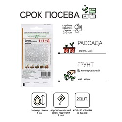 Семена Огурец «Дедушкина внучка», F1, 20 шт., «1+1», «Гавриш»