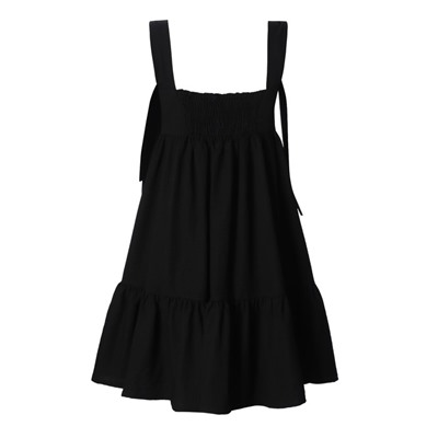 Сарафан женский с лентами MIST Summer time, чёрный, размер 48