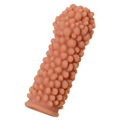 Насадка на фаллос с пузыриками по всей поверхности Extreme Sleeve 008 S-size - 12,7 см.