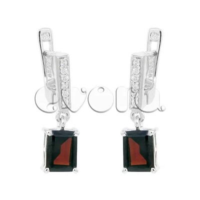 Серьги из серебра гранат, Эра