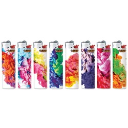 Зажигалка BiC J3 Декорированная ЦВЕТНЫЕ ВОЛНЫ