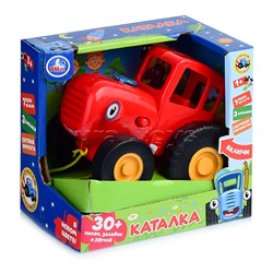 Музыкальный красный трактор "Синий трактор" (30 песен,загадок и звуков. свет. на бат.) в коробке