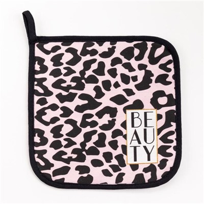 Прихватка Этель Beauty 19×19 см, 100% хлопок, саржа, ватин 250 г/м²