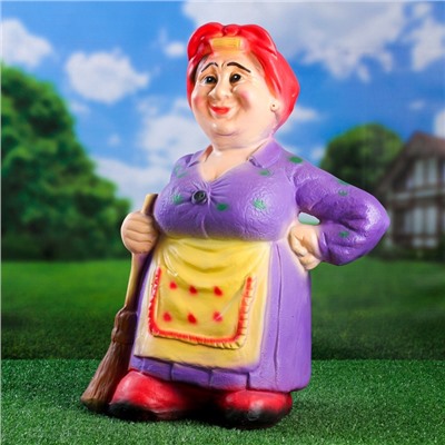 Садовая фигура из гипса «Тёща с метлой средняя», 59×25×40 см, МИКС