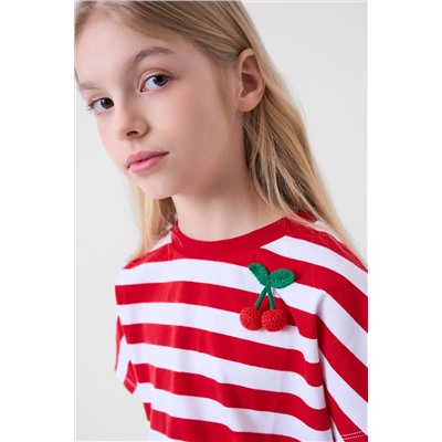 Джемпер трикотажный для девочек (футболка) PLAYTODAY, 1242976