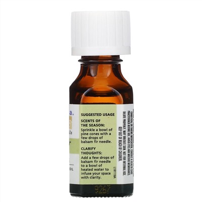 Aura Cacia, 100% чистое эфирное масло, хвоя пихты бальзамической, 15 мл (0,5 жидк. унции)