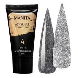 MANITA Акриловый гель для ногтей светоотражающий №04, 30 мл 22606