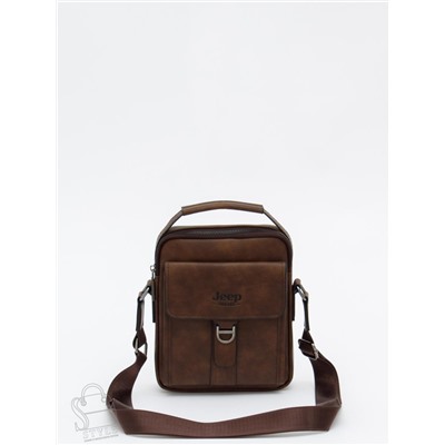 Сумка мужская 1801-2 brown  Jeep в Новосибирске