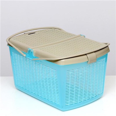 Корзина 47×36×27.5 см, бирюзовый