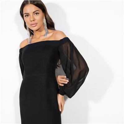 Платье-футляр с открытыми плечами, Слишком роскошно (new)